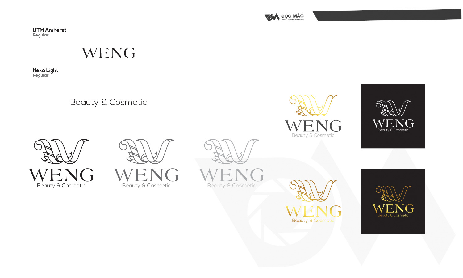Thiết kế thương hiệu mỹ phẩm WENG BEAUTY
