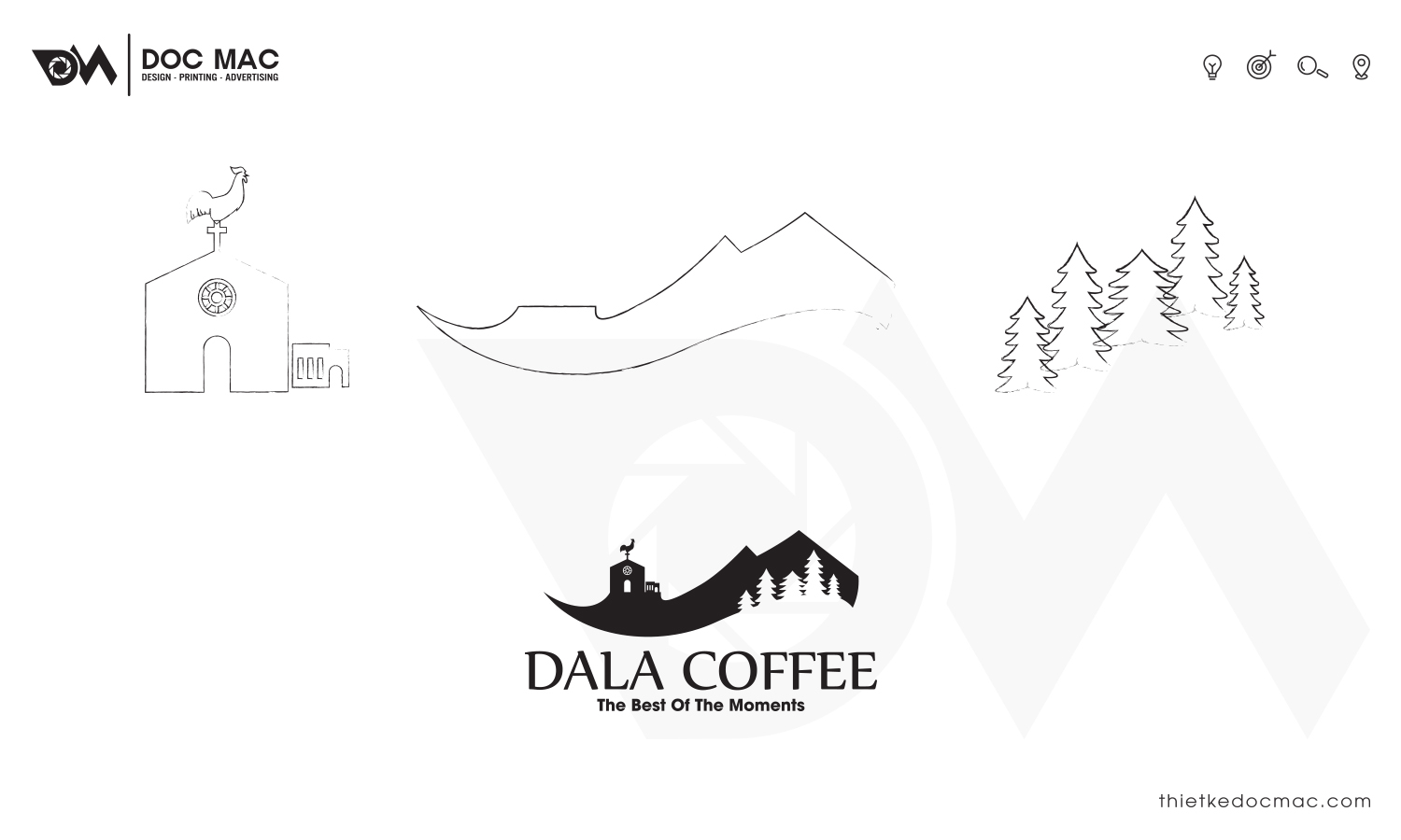 Thiết kế bộ nhận diện thương hiệu Dala Coffee