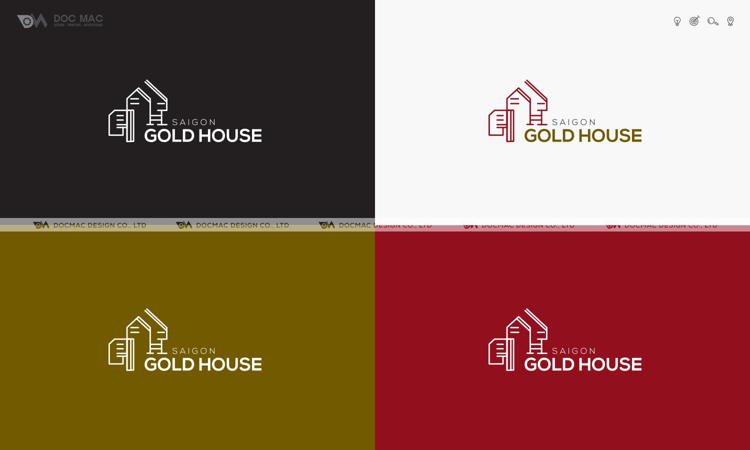 Thiết kế thương hiệu bất động sản Gold House Sài Gòn
